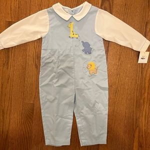 NWT Petit Ami Jon Jon set with shirt attached 24m